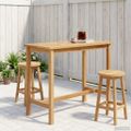 vidaXL Barový stôl Prírodná 110 x 60 x 105 cm Masívny teak