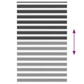 vidaXL Zebra roleta čierna 140x200 cm šírka látky 135,9cm polyester