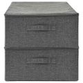 vidaXL Úložné boxy 2 ks látkové 70x40x18 cm antracitové