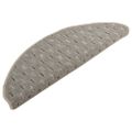 vidaXL Kobercové nášľapy na schody 15 ks sivé 65x21x4 cm
