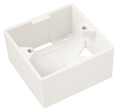 Box na omietku pre zásuvku SX9 biely 80 x 80 x 41mm