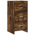 vidaXL Servírovacia skriňa Dymový dub 40 x 36 x 80 cm Kompozitné drevo