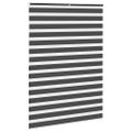 vidaXL Zebra roleta čierna 165x200 cm šírka látky 160,9cm polyester