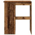 vidaXL Barový stôl s policami staré drevo 90x47,5x103,5cm kompoz.drevo
