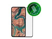 Ochrana obrazovky pre mobilný telefón - farba rámu čierna - pre Samsung Galaxy A35
