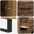 vidaXL Highboard 2 ks Staré drevo 69,5 x 34 x 180 cm Kompozitné drevo