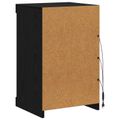 vidaXL LED komoda Čierny dub 41 x 37 x 67 cm Kompozitné drevo