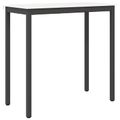 vidaXL Barový stôl Biela 110 x 55 x 105 cm Masívne borovicové drevo