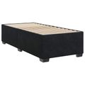 vidaXL Posteľ boxspring s matracom Čierna 90 x 200 cm Zamat