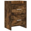 vidaXL Nočné stolíky Dymový dub 40 x 30 x 60 cm Kompozitné drevo