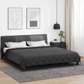 vidaXL Letná prikrývka 240 x 200 cm Leto 200 gsm Čierna a antracit