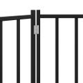 vidaXL Brána pre psa skladacia 3 panely 150 cm masívne jedľové drevo