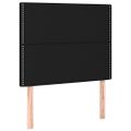 vidaXL Čelo postele s LED čierne 100x5x118/128 cm umelá koža