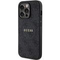 Puzdro Guess pre iPhone 15 Pro Max 6,7" GUHMP15XG4GFRK čierna HC MAGSAFE PU 4G RING CLASSIC LOGO