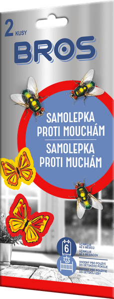 06617 Bros Samolepka proti muchám 2 ks