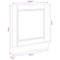 vidaXL Panel umývačky riadu Porto biela 60x1,5x57 cm kompozitné drevo
