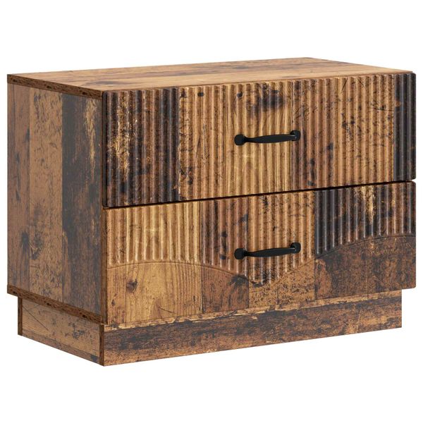 vidaXL Nočný stolík Staré drevo 62 x 34,5 x 44,5 cm Kompozitné drevo