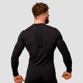 Kompresné tričko s dlhým rukávom Mid Black - GymBeam, veľkosť S