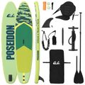 vidaXL SUP doska so sedadlom 2-in-1 POSEIDON 335 x 76 x 15 cm Zelená