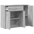 vidaXL Komoda sivý dub sonoma 88x30x70 cm spracované drevo