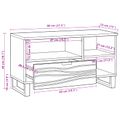 vidaXL TV jednotky 80 x 33 x 46 cm Orech Kompozitné drevo