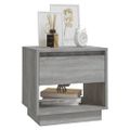 vidaXL Nočný stolík sivý dub sonoma 45x34x44 cm drevotrieska