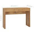 vidaXL Konzolový stolík 100x35x75 cm teakový masív