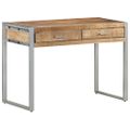 vidaXL Stôl 108x50x75 cm surové mangové drevo