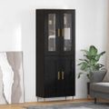 vidaXL Highboard 2 ks Čierny dub 69,5 x 34 x 180 cm Kompozitné drevo