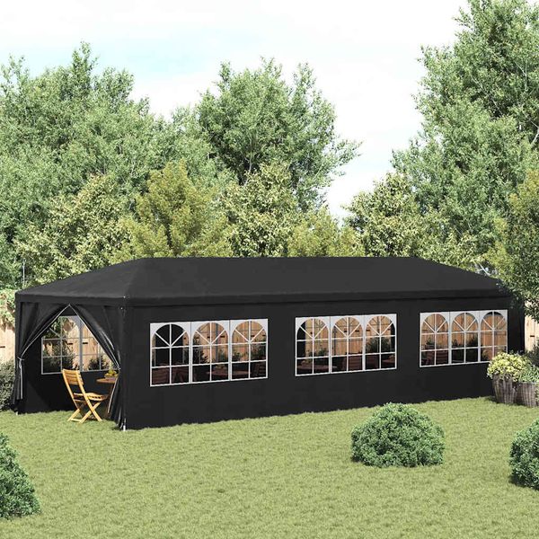 vidaXL Párty stan 3x9 m, antracitový