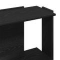 vidaXL Knižnica s 3 policami čierna 60x30x80 cm kompozitné drevo