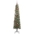 vidaXL Umelý vianočný stromček Zelená 210 cm PVC, plast a oceľ