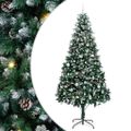 vidaXL Umelý vianočný stromček Zelená 240 cm PVC a Oceľ a Plast