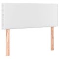 vidaXL Boxspring posteľ s matracom biela 90x190 cm umelá koža