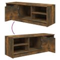 vidaXL TV skrinka dymový dub 102x35,5x36,5 cm spracované drevo