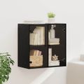 vidaXL Nástenná skrinka 68 x 37 x 68,5 cm Kompozitné drevo Čierny dub