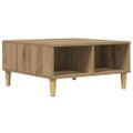 vidaXL Konferenčný stolík dub artisan 60x60x30 cm kompozitné drevo