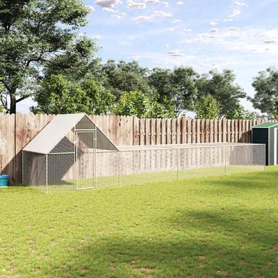 vidaXL Kurín 8x2x2 m, pozinkovaná oceľ