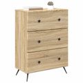 vidaXL Zásuvkový kabinet 66 x 34,5 x 90 cm Kompozitné drevo Dub sonoma
