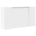vidaXL Recepčný pult biely 180x50x103,5 cm, umelé drevo