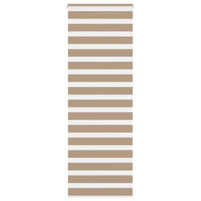 vidaXL Zebrová roleta pieskovo hnedá 80x230 cm šírka látky 75,9 cm polyester