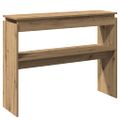 vidaXL Konzolový stolík Artisan Dub 102x30x80 cm Konštruktérske drevo