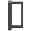 vidaXL Nohy konferenčného stolíka v tvare T, 2 ks, antracitové, 28x25x(42-43) cm, oceľ