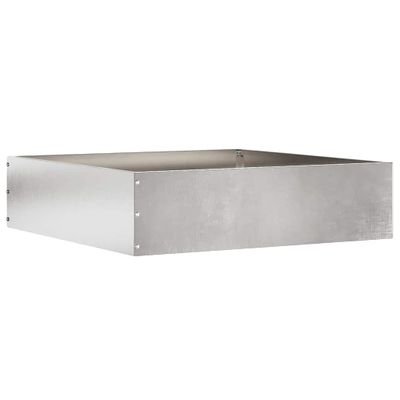 vidaXL Obrubník trávnika 50 x 50 x 13 cm Nehrdzavejúca oceľ Strieborná
