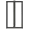 vidaXL Nohy barového stola v tvare T, 2 ks, antracitové, 60x35x(100-101) cm, oceľ