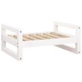 vidaXL Posteľ pre psa biela 65,5x50,5x28 cm borovicový masív