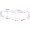 vidaXL Rám postele Betónovo sivá 80 x 200 cm Kompozitné drevo
