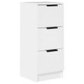 vidaXL Komoda biela 30x30x70 cm spracované drevo
