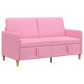 vidaXL Sofa s úložným priestorom Ružová 152 x 78 x 87 cm Polyester