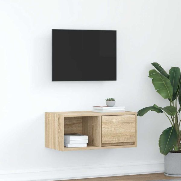 vidaXL TV skrinka, dub sonoma 60x31x25,5 cm kompozitné drevo